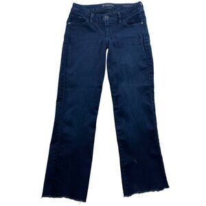 Guess Women's Vintage Jeans Size 26 Kate Bootcut Blue Denim Frayed Hem Casual